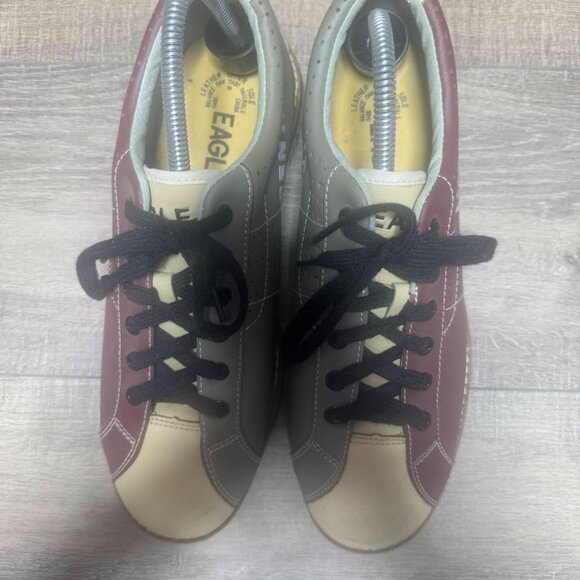 Eagle Classic Plus Rental Style Bowling Burgundy/Gray Shoes Men's Size 9 - Picture 2 of 6